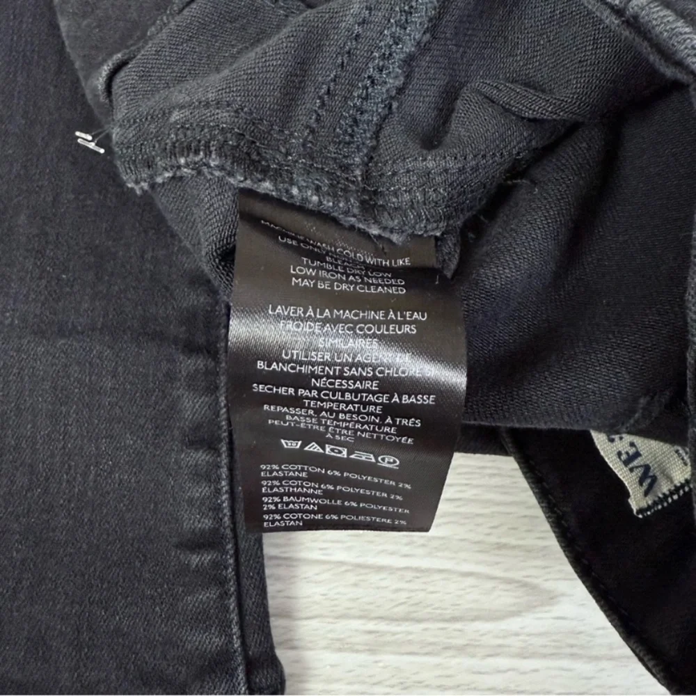 Free People x We The Free Jayde Retro High Rise Flare Stretch Jeans Onyx 25 - Picture 16 of 17